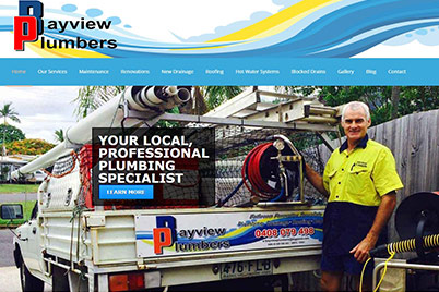 Bayview Plumbers website screenshot